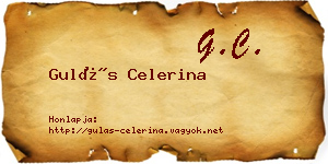 Gulás Celerina névjegykártya